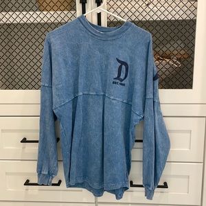 Disneyland resort spirit tee in blue acid wash